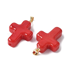 Лэмпворк ручной работы с латунными подвесками LAMP-I030-01G-04