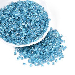 Прозрачные внутри цветные стеклянные бусины SEED-T007-13L