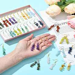 Природные и синтетические Gemstone болтающийся EJEW-FS00056