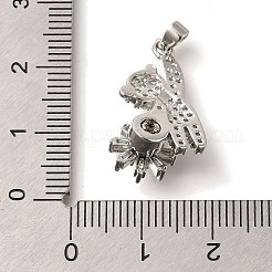 Латунные микро проложить кубического циркония подвески KK-B122-03B-P