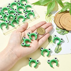 20 шт. силиконовые фокусные бусины в виде лягушачьих ушей&nbsp;SIL-CJ0002-83B