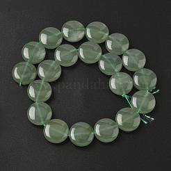 Естественный зеленый авантюрин бисер нитей G375-27