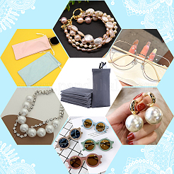 8шт. прямоугольный бархатный со стальным футляром для очков ABAG-BBC0001-15A