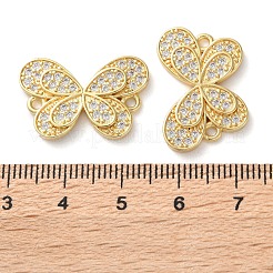 Стойка покрытие латунь кубический цирконий бабочка соединительные подвески&nbsp;KK-C084-31A-G01