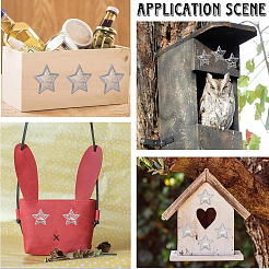 10 шт. железные звездные украшения&nbsp;AJEW-GF0012-09