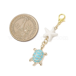 Подвеска из эмалевого сплава с черепахой HJEW-JM04356
