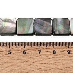 Нити бусин из натуральной черной ракушки для губ&nbsp;SHEL-A006-09B