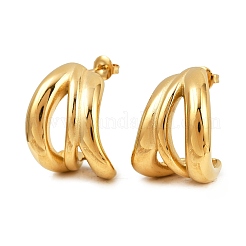 Серьги-гвоздики из нержавеющей стали 304&nbsp;EJEW-K268-24G