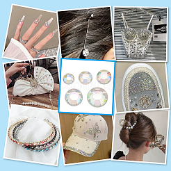 430шт 5 вида пластиковых кабошонов FIND-PH0021-48B