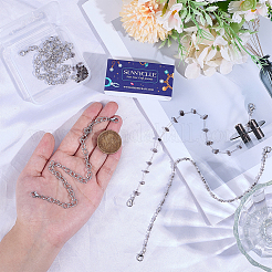 6 шт. 3 стиля 304 нержавеющая сталь цепь бейсбольная кепка цепь&nbsp;AJEW-SC0003-56