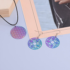 48 шт. 12 шт. филигранные подвески из нержавеющей стали 201&nbsp;STAS-FW0001-15