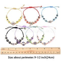 Браслеты из бисера от сглаза из смолы для женщин BJEW-FS00018-01