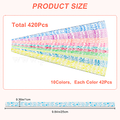 2 набор из 10-х цветов светящейся бумаги для оригами в виде звезды удачи DIY-CP0010-82