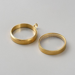 Подвески-медальоны из нержавеющей стали 304&nbsp;STAS-WH0033-77A-G