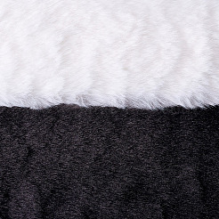 2 рулон 2-х цветных тканей из полиэстера и хлопка с добавлением кроличьей шерсти DIY-TA0012-64