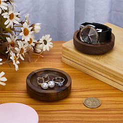 Плоская круглая деревянная тарелка для украшений DJEW-WH0027-06B