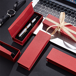 Прямоугольные картонные коробки для хранения ручек с магнитной крышкой CON-WH0094-39