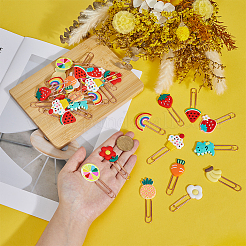 48 шт. 12 стильных симпатичных силиконовых скрепок&nbsp;AJEW-ME0002-06