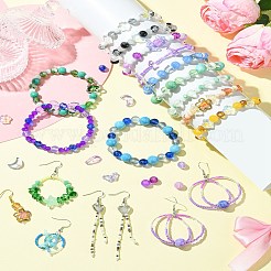 Наборы для самостоятельного изготовления сережек из стеклянных бусин&nbsp;DIY-YW0011-24