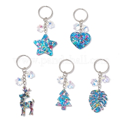 5 шт. 5 стильных акриловых брелока-подвески&nbsp;KEYC-JKC01397