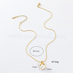 3 шт. минималистичные ожерелья из нержавеющей стали с имитацией жемчуга в форме ракушки для женщин RY2532