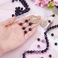 2 нити натурального полосатого агата/полосчатого агата бусины нити G-NB0002-75