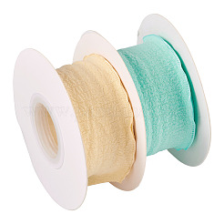 2 рулон 2-цветных полиэстеровых лент с рюшами&nbsp;OCOR-TA0001-76B