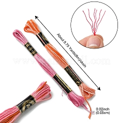 12 моток 12 цвета 6-слойная полиэфирная мулине для вышивания&nbsp;OCOR-FS0001-01A-02