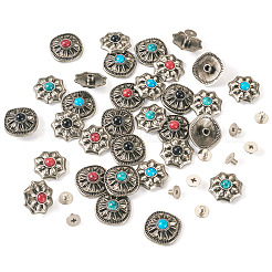 32 шт. декоративные заклепки из античного серебряного сплава FIND-SW0001-34