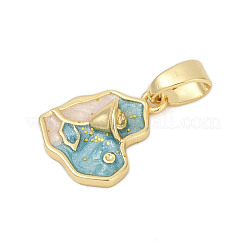 Латунь эмаль подвески KK-U068-01G-02