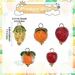 25шт 5 стиля подвески ручной работы лэмпворк&nbsp;PALLOY-YW00073