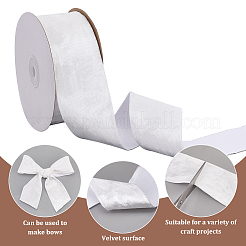 15 ярд односторонних плоских бархатных лент OCOR-WH0082-130