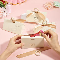 Бумажные подарочные коробки для ювелирных изделий с бантом CON-TAC0010-86