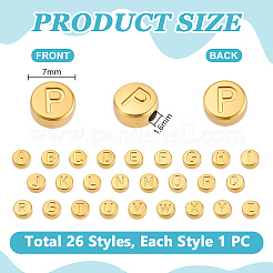 26 шт. 26 вида бусин из нержавеющей стали&nbsp;STAS-PH0006-99G