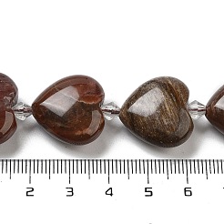 Природные окаменелое дерево бисер пряди G-C150-A08-01