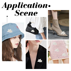 3d имитация жемчуга цветочный орнамент аксессуары DIY-WH0343-11