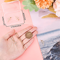 4 шт. Латунные подвески с микропаве&nbsp;ZIRC-BBC0003-03G