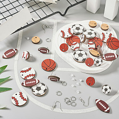 Набор для изготовления сережек на спортивную тему своими руками&nbsp;DIY-TA0006-10