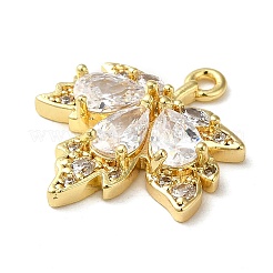 Латунные микро проложить кубического циркония подвески KK-F865-06G-01