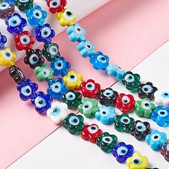 Ручной сглаза бусины бисер нитей LAMP-F024-03B