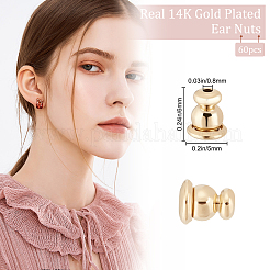 60 шт. латунные гайки-уши с пулями для покрытия стойки KK-BBC0004-45