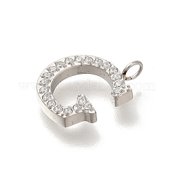 Подвески из нержавеющей стали 304 с микропаве из кубического циркония STAS-H228-06P-G