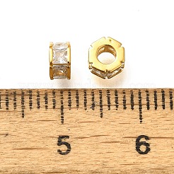 925 бусина из чистого серебра с микропаве и прозрачным фианитом STER-B006-03G