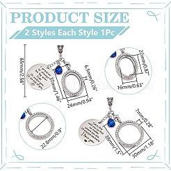 Подвеска-медальон из сплава HJEW-WR00002