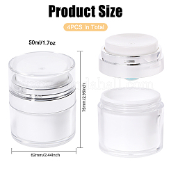 Пластиковая пустая многоразовая безвоздушная бутылка с насосом&nbsp;AJEW-WH0016-49B