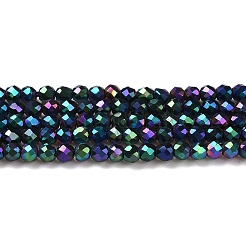 Стеклянные бусины с гальваническим покрытием &nbsp;LS-GLAA-H021-01A-FP11