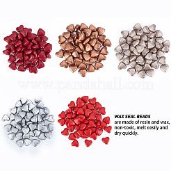 250 шт. 5 цвета сургучных частиц DIY-CP0005-46B