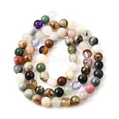 Нити бусин из натурального кварцевого кристалла&nbsp;G-B143-A01-6mm