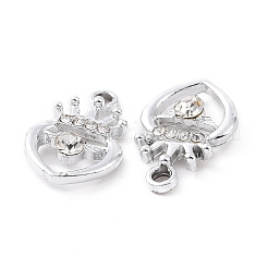 Подвески из сплава и страза&nbsp;ALRI-C008-14P