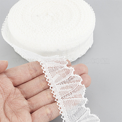 Отделка из полиэстерового кружева в виде листьев OCOR-WH0070-132A